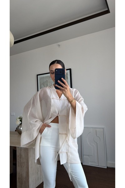 sinem kıvanç Chinese Button Detail Shirt