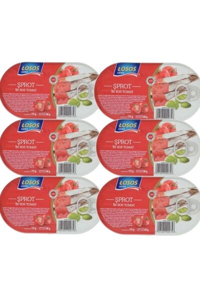 Losos Ustka Pachet 6x Losos- Sprot in sos tomat 175g