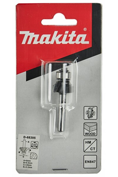 Makita Freză R 3,2MM, coadă 6mm, pentru rotunjire, cu rulment 19mm D-68395