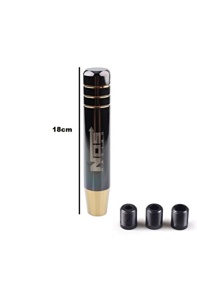 KOTO Gear Shift Knob Manual Gear Lever Metal Smoked 18 cm Without Latch