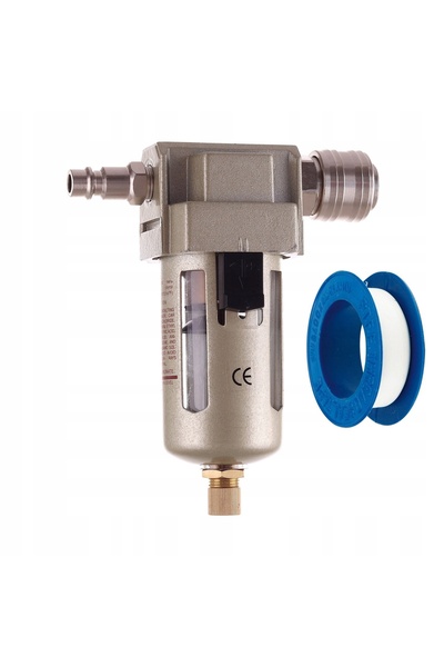 TC Technic Filtru de aer, separator de condens 1/4 " pentru compresor + Racor...