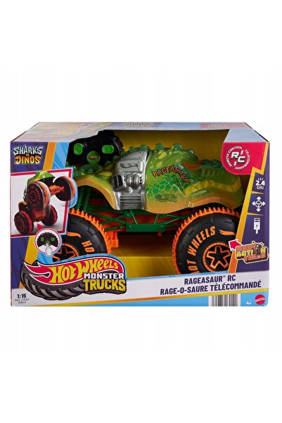 HOT WHEELS Monster Truck RC 1:15 Rageasaur - Telecomandat Mattel