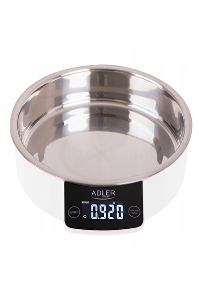 adler Cântar electronic cu bol, cântar de bucătărie, capacitate maximă 5 kg, ...