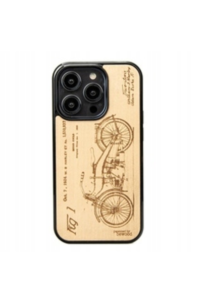 BewooDesign Husă din lemn Bewood pentru iPhone 14 Pro HARLEY PATENT ANIEGRE