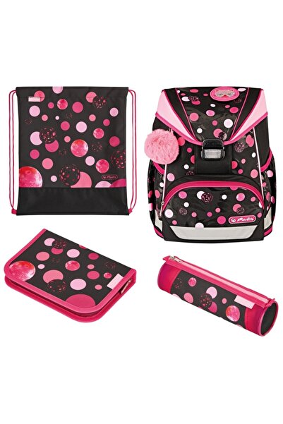 Herlitz Ghiozdan echipat Ultralight Plus, Cats & Dots,