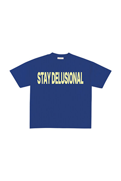 lethestudios Stay Delusional Baskılı T-Shirt