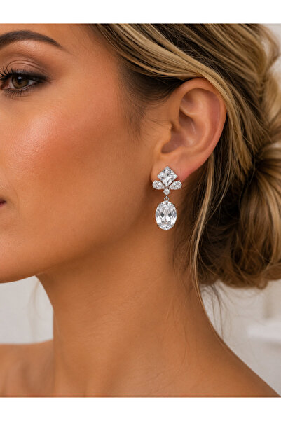 Valmont Zircon Stone Drop Design Women's Earrings