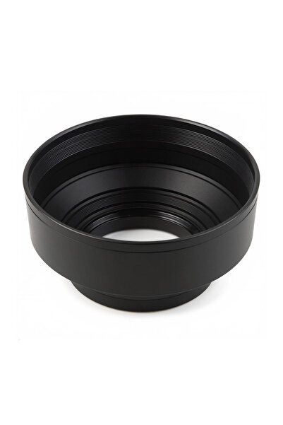 FotoManiac Universal 3-in-1 72mm Flexible Rubber Lens Hood, Black