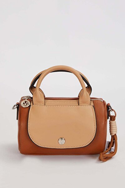 Levidor Camel Multi-Colored Handbag