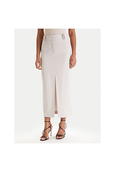 Patrizia Pepe Fustă midi de damă 8G0515 A498 Gri