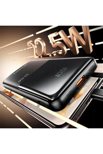 innature Powerbank AWEI P76K Afișaj Digital 10000mAh 22.5W Negru