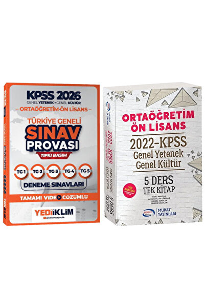 Yediiklim Yayınları 2026 KPSS Ortaöğretim Ön Lisans Türkiye Geneli Sınav Prov...