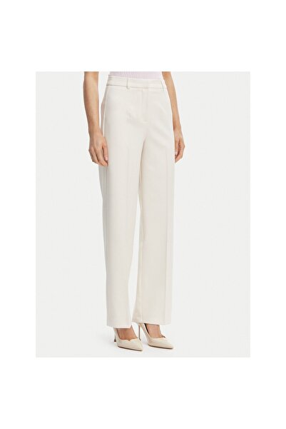 Morgan Pantaloni de damă din material textil 242-POYA.F Crem