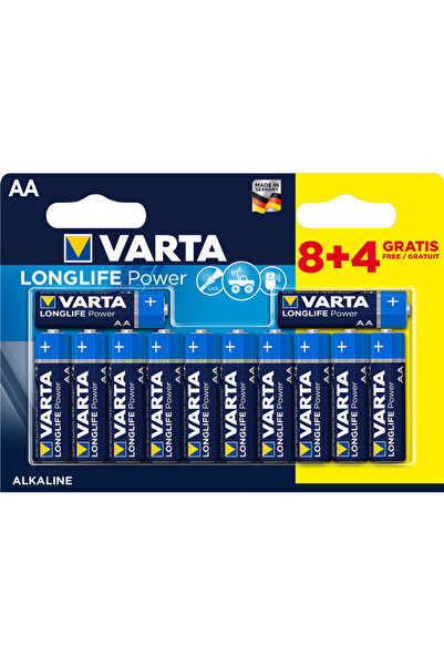 Varta Батерии Longlife Power AA BLI12 (8+4)