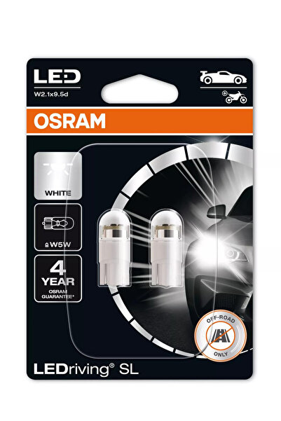 Osram Крушка W5W LEDriving SL Бяла Офроуд L2.1x9.5d