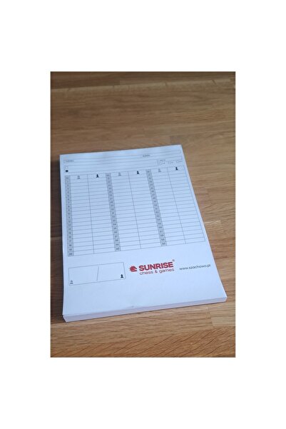 Sunrise Chess & Games Chess scorebook