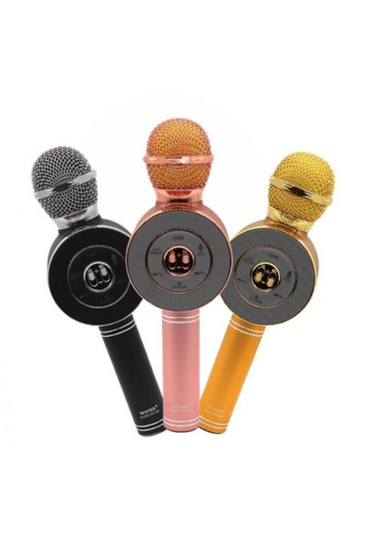 OEM Μικρόφωνο Καραόκε WS-669 Ασύρματο Bluetooth με Ηχείο, Ραδιόφωνο FM, USB