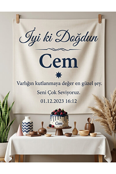 Doğum günü kişiye özel arka fon