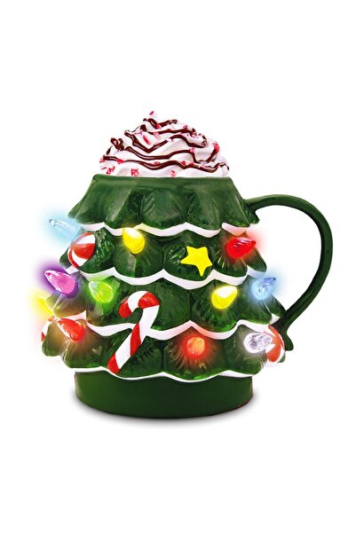 OEM mm LED Christmas Tree Mug – Φωτιζόμενη Χριστουγεννιάτικη Κούπα (200 ml)