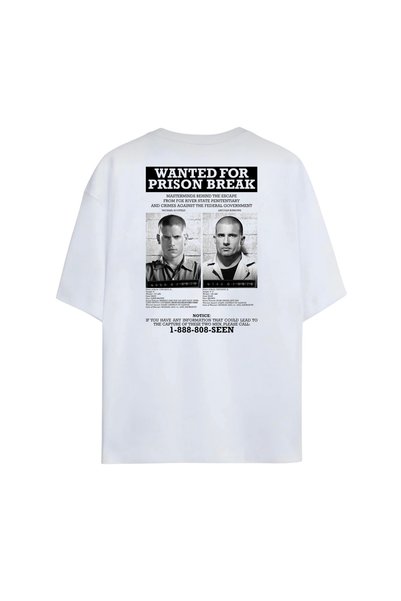 Grafftee Clothing Prison Break Printed Oversize Unisex T-Shirt |   Specially ...