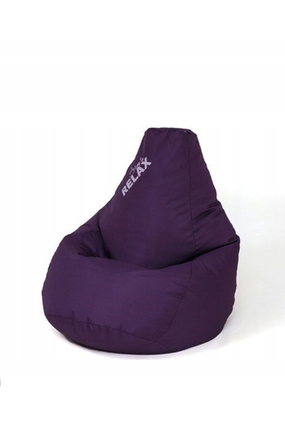 GOGIFTGO Pufa worek sako GO GIFT Grusza Granatowy XL 130 x 90 cm