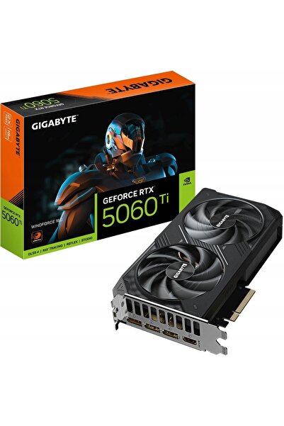 NO BRAND Placă grafică GIGABYTE GeForce RTX 5060 Ti Windforce 16GB DLSS 4