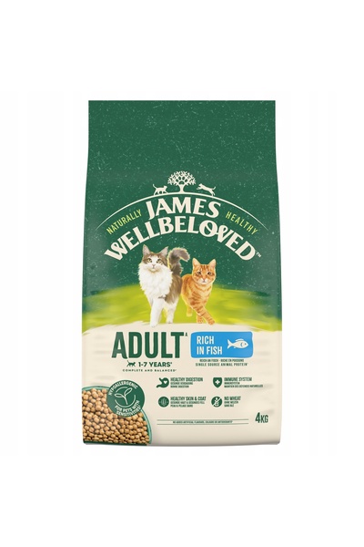 James Wellbeloved Hrană pentru pisici Adult Monoproteină cu pește 4 kg