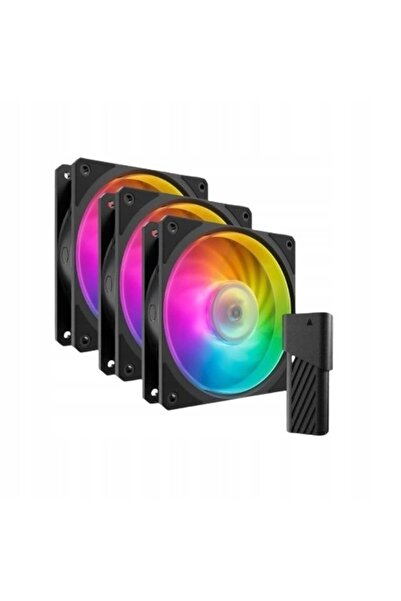 NO BRAND Ventilator COOLER MASTER Mobius 120P ARGB Negru (3 bucăți)
