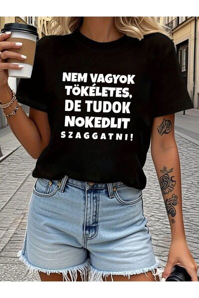 NOURAM Hungarian Am Not Perfect But I Can Bite Your Nokedli Letter Print T-sh...