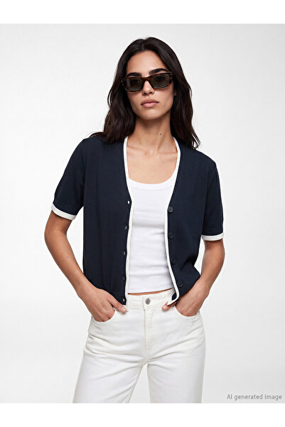 LC Waikiki Özmarka New Season V-Neck Women's Knitwear Cardigan