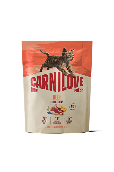 Carnilove True Fresh Cat Dry Beef for Kittens 400G - 10 Piece in Box