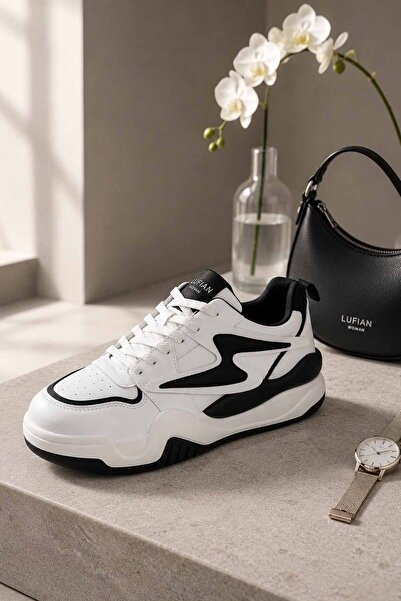 Lufian Women's White Beige Sneaker Casual Sports Shoes Thick Sole Casual Walk...