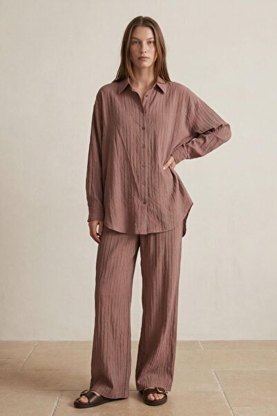 Quzu 26Ygml01849 Striped Women's Shirt