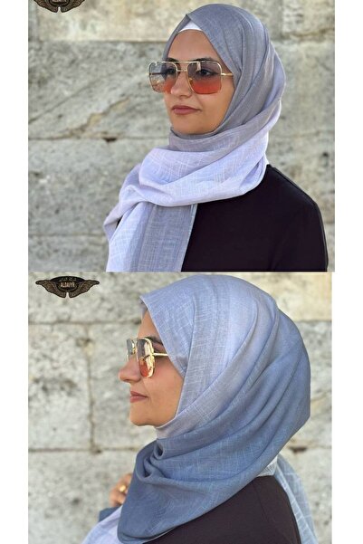 ALDAIYR Double Color Flamed Shawl Digital Degraded