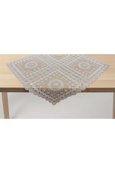 Linea Home ΚΑΡΕ TREVI ΛΕΥΚΟ ΔΑΝΤΕΛΑ ΒΟΥΑΛ 100χ100 100Χ100 LH2026402