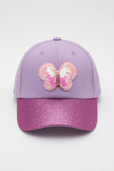 Mollycrush Gift Children's Hat Purple Color Butterfly Model |   Summer Sunscr...