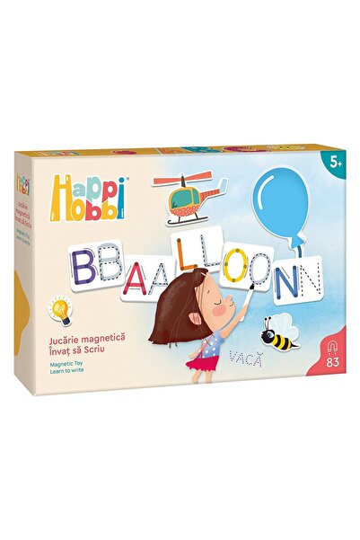 As Happi Hobbi Set magnetic de învățare a literelor cu 83 de magneți de hârtie