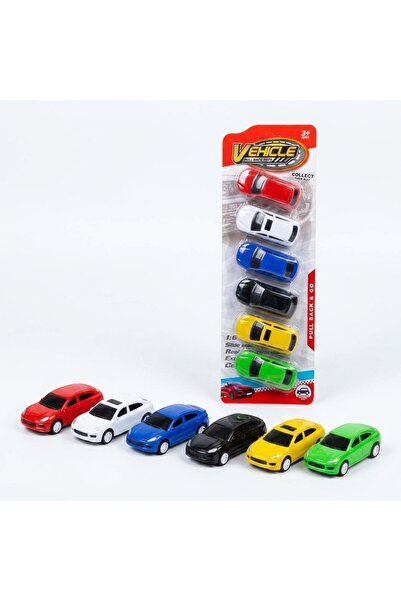 PlayFun Jucărie Set 6 masinute jucarie frictiune Pull Back & Go, s Interactiv...