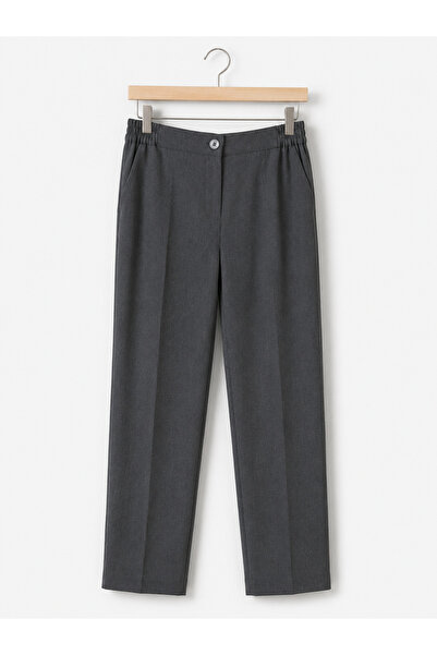 Miss Gray Classic Women's Trousers with Elastic Waist Detail