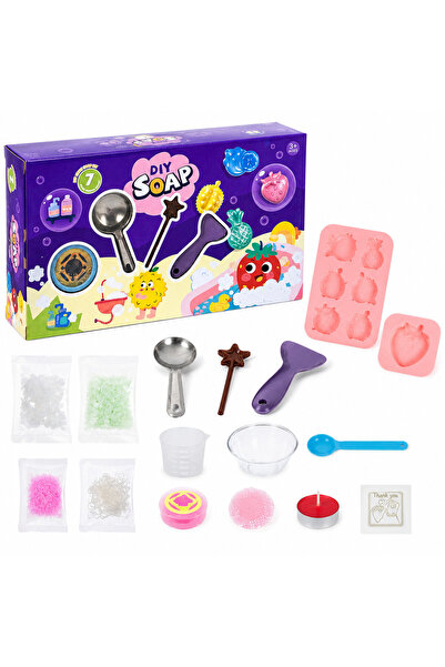 Twisoo DIY Soap Making Kit for Kids – Create 7 Fun Shaped Colorful Soaps – Ed...