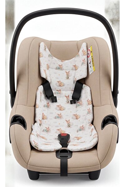 jr.bunnies Junior Bunnies Sleepy Bunny Patterned Muslin Stroller Cushion |   ...