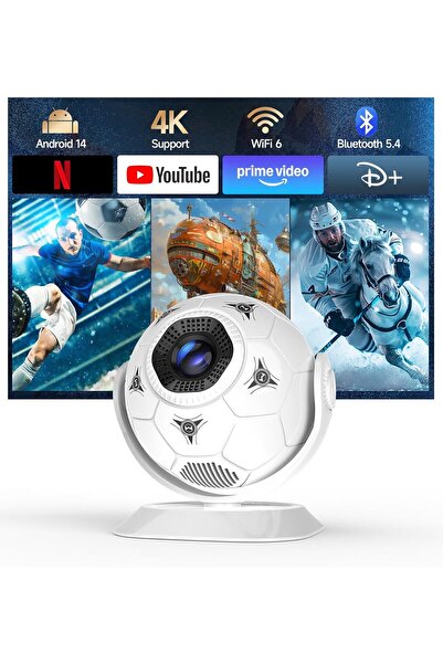 Magcubic 4K Supported Projector, Native 720P, Wi-Fi 6 and Bluetooth 5.4 | Bui...