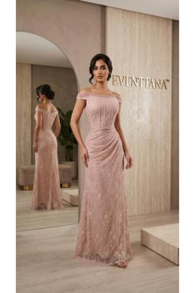 EVENTTANA Off-The-Shoulder Lace Evening Dress |   Evanitana