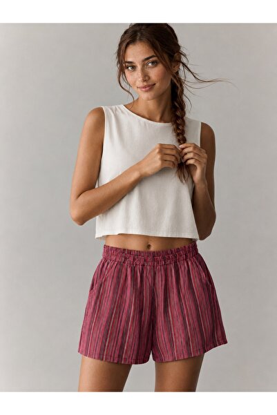 Sabaki Riva Striped Woven Mini Shorts