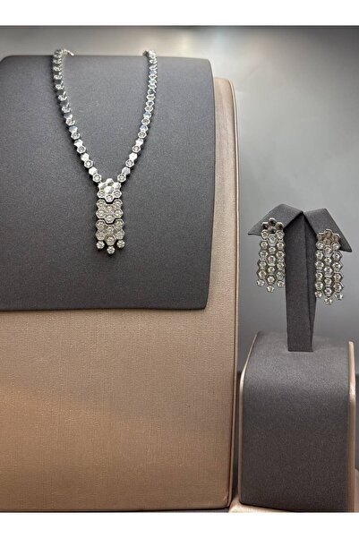 Generic Elegant Design Jewelry Set - Silver - Model 056