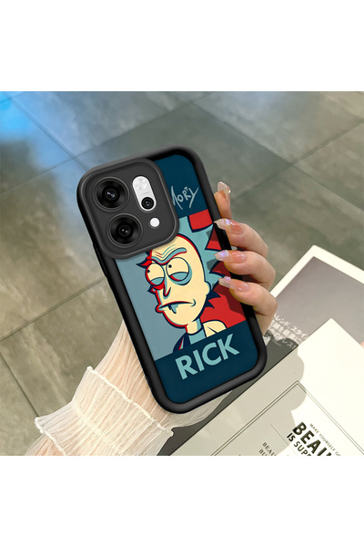 ucuc Oppo Reno14 Pro Compatible Black Silicone Case with Shockproof Camera Pr...
