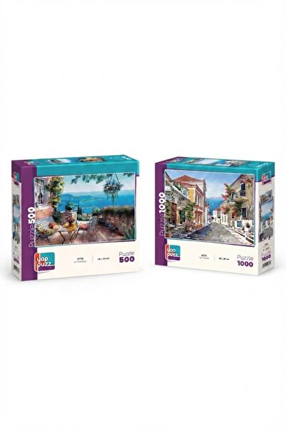 Tıfıl Toys Double Set Against the Coast Street and Harbor - 1000 + 500 Piece ...