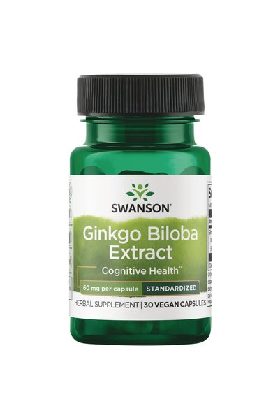 SWANSON Ginkgo Biloba Extract 60 mg 30 Capsule