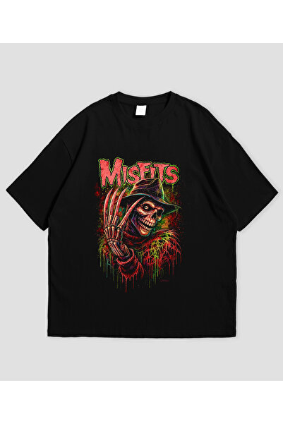 Grafftee Clothing Misfits Printed Unisex Oversize T-Shirt