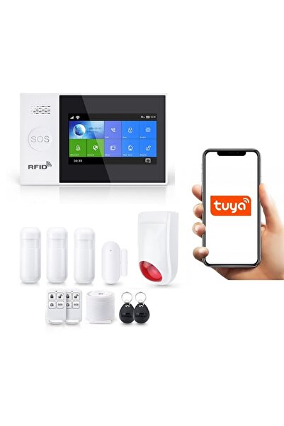 OnShop Alarma Wireless LCD 4.3" Wifi GSM, Onshop, Tuya Smart, 3x PIR, 1x Sire...
